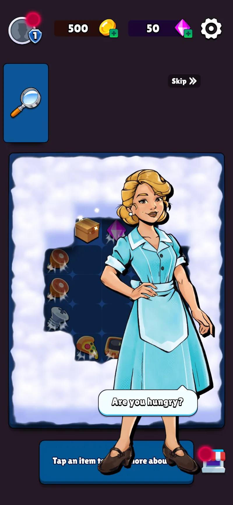 Carla introducing herself at the start of the story.